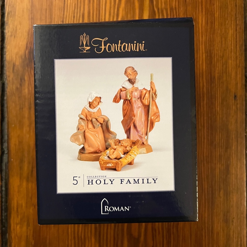Fontanini Holy Family Nativity Set - Orange and Brown